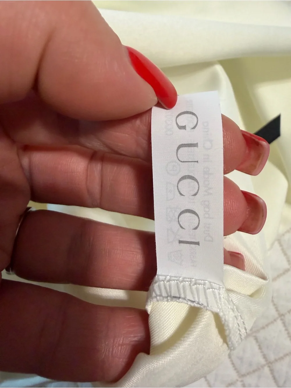 Authentic GUCCI Dust Bag - Cream Fabric - Large Size